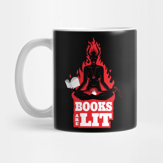 Books Are Lit Sexy Demon by atomguy